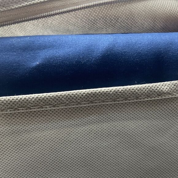 Bare Home Ultra Soft Premium Microfiber Bed Skirt Queen Dark Blue Navy Blue New - Picture 9 of 13